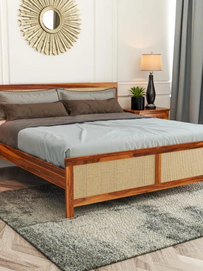 Royal Solid Sheesham Wooden Jali Bed